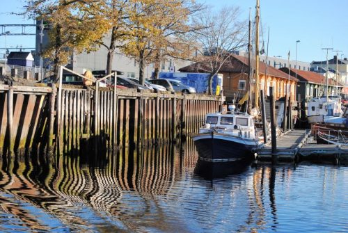 Der Hafen von Trondheim.