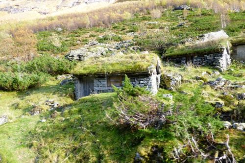 Norwegische Sömmerungshäuser.