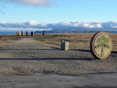Empfang am Nordkapp.