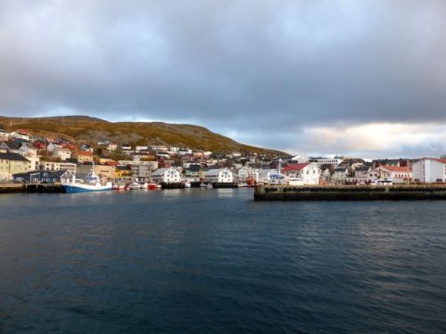 Der Hafen von Honningsvåg.